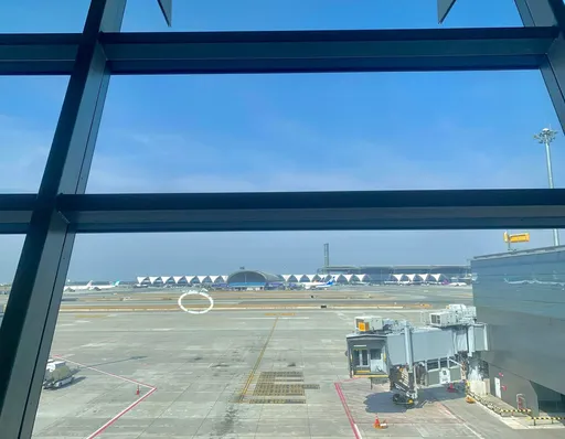 Waiting at Bangkok airport